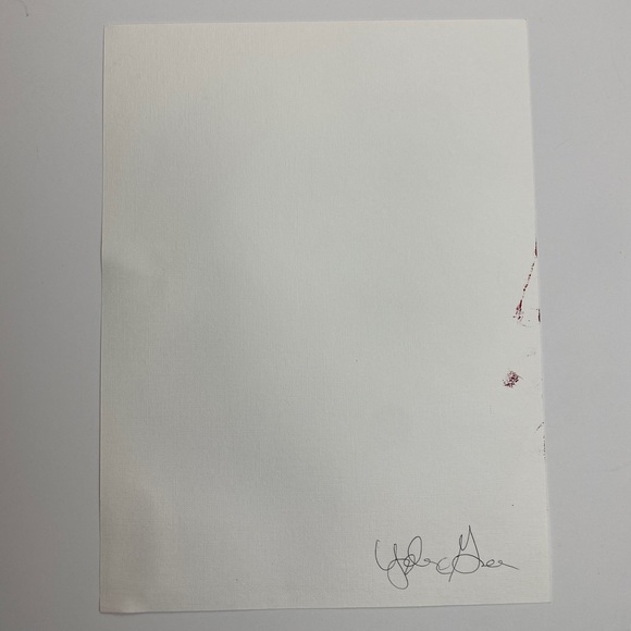 Abstract Acrylic Original Painting On Canvas Paper 9X12 Wall Art Red - Picture 8 of 8